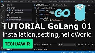 Tutorial GoLang 01 - Instalasi, Setting, helloWorld