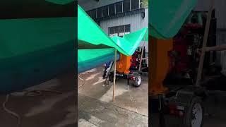 Heavy duty self priming water pump set test