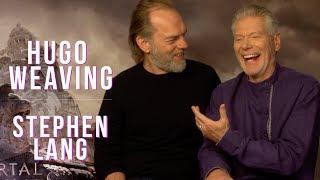 Hugo Weaving and Stephen Lang interview for MORTAL ENGINES