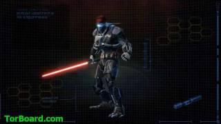 Sith Warrior Armor & Combat SWTOR!