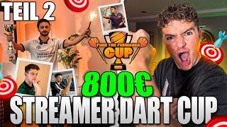 WER GEWINNT DEN 800€ STREAMER DART CUP?!  DIE KO-PHASE!  (Teil 2)