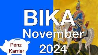 ️ Bika November 2024 A siker útján Pénz Karrier Tarot Jóslás