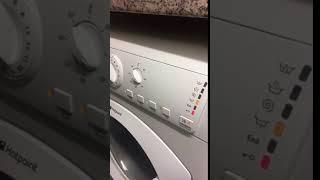 Hotpoint washing machine flashing lights.