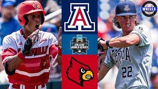 Arizona vs Louisville (Crazy!) | Elimination Game College World Series | 2025 College Baseball
