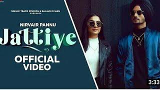 New Punjabi song 2020 l Nirvair Pannu l Jattiye l official video l latest Punjabi song