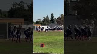Snoop Doggs 8u team Da Row Chargers #1 Kason to #2 Grayson for a TD against Lynwood knights