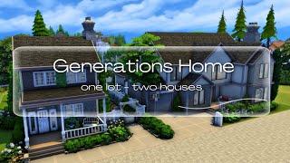 Two Houses On One Lot - Два дома - один лот / Sims 4 / Stop Motion Build