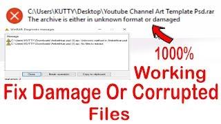 How to fix Damage or Corrupted rar or zip Parts | Tamil