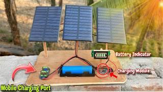 DIY Solar Power Battery Charging Station for Battery & Phones | Solar Project