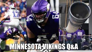 Minnesota Vikings Q&A: McCarthy QB Comp? Surprise Cuts? Addison or Hockenson?