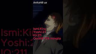 O'lim kundaligi Yagami Light yoki Kira #anime#deathnote #yagamilight