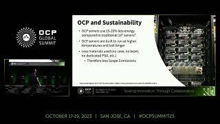 Building a Sustainable Business Around OCP (Open Compute Project)