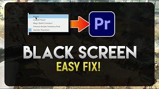 How to Fix Premiere Pro Black Screen Error [EASY]