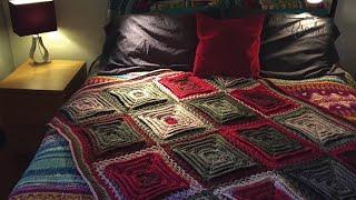 Left Hand: Crochet Hypnotic Tiles Afghan Pattern | The Crochet Crowd