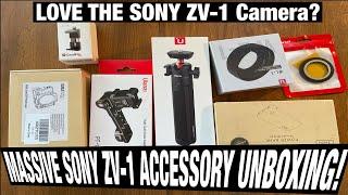 SONY ZV1 ACCESSORIES MASSIVE UNBOXING!!