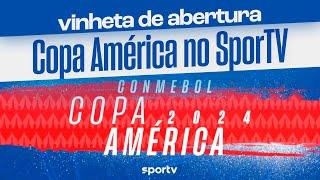 Vinheta de abertura da CONMEBOL COPA AMÉRICA 2024 no SporTV