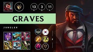Graves Jungle vs Lee Sin - KR Challenger Patch 25.10