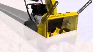 Принцип работы 3 х ступенчатых снегоуборщиков Cub Cadet HD, Wolf Garten HD