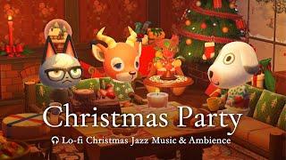 【あつ森BGM】暖炉のある部屋で過ごす楽しいクリスマスLo-fi Christmas BGM & 焚き火の環境音【ACNH / 3時間】睡眠・読書・勉強・作業用