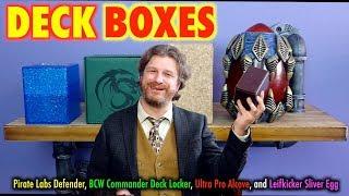 MTG Best Deck Boxes 26 - Pirate Labs Defender, BCW Deck Locker, Ultra Pro Alcove, and Sliver Egg