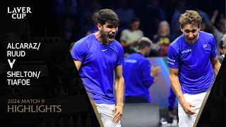 Alcaraz/Ruud v Shelton/Tiafoe Highlights | Laver Cup 2024 Match 9