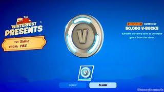 How to Get FREE V BUCKS in Fortnite Winterfest 2024 (SECRET WINTERFEST PRESENT!)