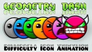 Geometry Dash - Difficulty Icon Animation