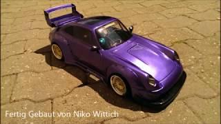 RC 1:10 Porsche RWD Wide Body Tunning Karosserie Drift Scale Build für Tamiya HPI Yokomo MST