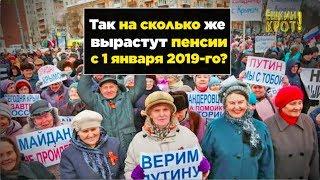 На сколько вырастут пенсии с 1 января 2019-го?