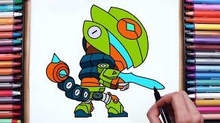 How to Draw Mecha Leon From Brawl Stars | New Leon Skin | Mecha Leon | Step By Step Easy Drawing