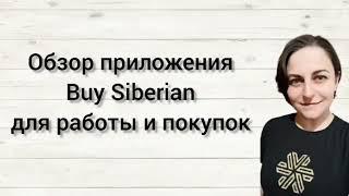 Обзор приложения Buy Siberian для работы и покупок