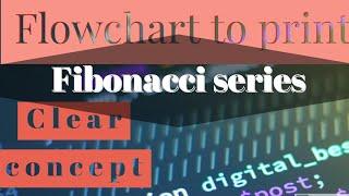 flowchart to print Fibonacci series | #flowchart #edustop