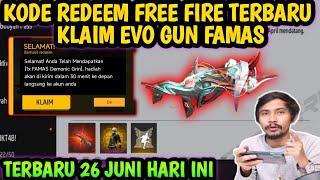 KODE REDEEM FF!! KODE REDEEM FREE FIRE TERBARU 26 Juni 2024 HARI INI‼️