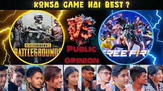 PUBG Aur Free Fire Ke Fans Ki Jung: Public Ka Faisla!”| Who is best BGMI or FREEFIRE?