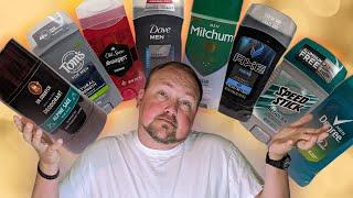 Men Deodorants Review: Dr. Squatch vs Tom's, Old Spice, Dove, Mitchum, Degree, Axe, and Speed Stick