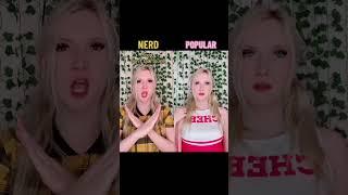 #pov The popular girl mimics the nerd to give her a taste of her own medicine..
