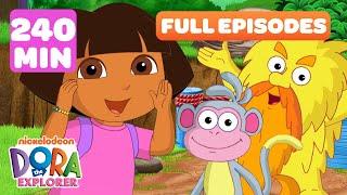 Dora FULL EPISODES Marathon! ️ | Adventures with Amigos - 240 Minutes! | Dora the Explorer