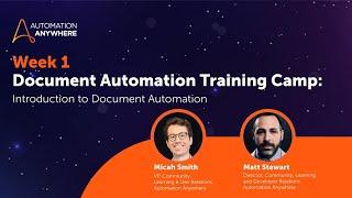 Document Automation Training Camp: Introduction to Document Automation