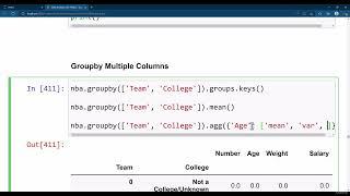 Pandas Tutorial #21 Groupby Multiple Columns