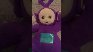 Hasbro 1998 Playskool Teletubbies Plush Purple Talking Tinky Winky