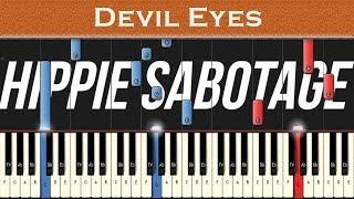 Hippie Sabotage - Devil Eyes | Piano tutorial