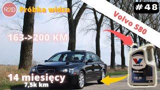 Przebieg oleju 7,5k km. Volvo S80 Valvoline Synpower 5W40, 95%- eksploatacja odcinki poniżej 5km #48