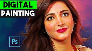 Digital Painting Photoshop Actions Free Download || Digital Oil Painting