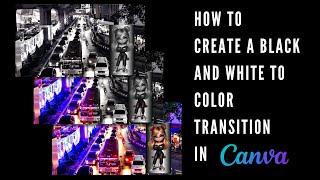 How to Create a Black and White to Color Transition in Canva