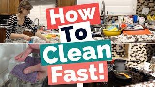 How To Clean Fast And Efficiently | How to Speed Clean Your House |  My Speed Cleaning Routine!