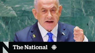 ‘Israel is winning’: Netanyahu says in fiery UN speech