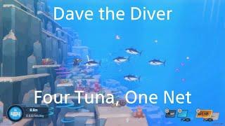 DAVE THE DIVER. Four Tuna, One Net.