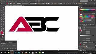 ABC Logo Design   Adobe Illustrator 2019 |ABC EPISODE  #04 Logo maker M