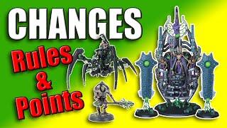 Massive Necrons Rules and Points Changes