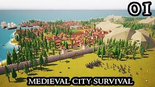 Settlements Rising - NEW CITY BUILDER - Banished & Farthest Frontier Like || Survival Lets Play 01